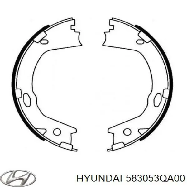 583053QA00 Hyundai/Kia sapatas do freio de estacionamento