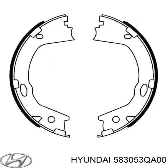 Тормозные колодки стояночного тормоза Hyundai/Kia 583053QA00 цена, от 43.88 USD