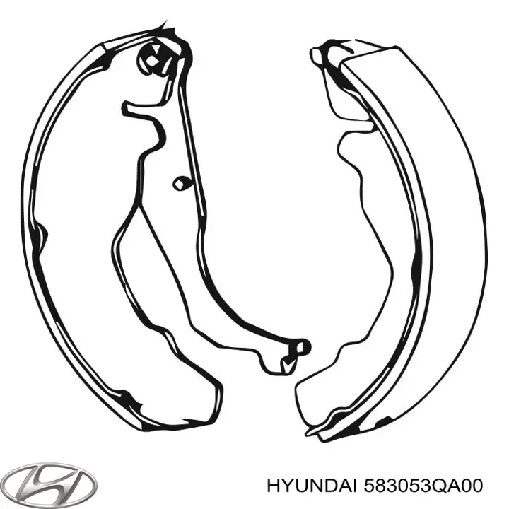Колодки ручника 583053QA00 Hyundai/Kia