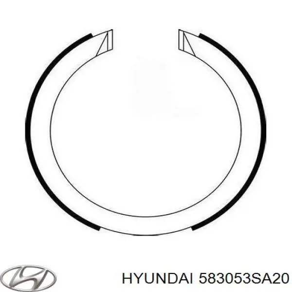 Колодки ручника 583053SA20 Hyundai/Kia