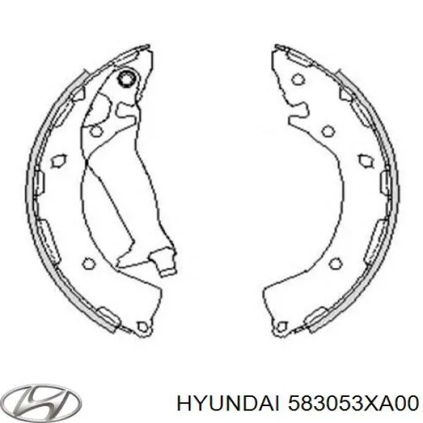 583053XA00 Hyundai/Kia sapatas do freio traseiras de tambor