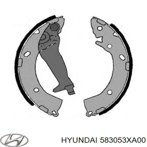 Тормоза рабочие задние ножные и тормозные барабаны Hyundai/Kia 583053XA00 цена, от 24.66 USD