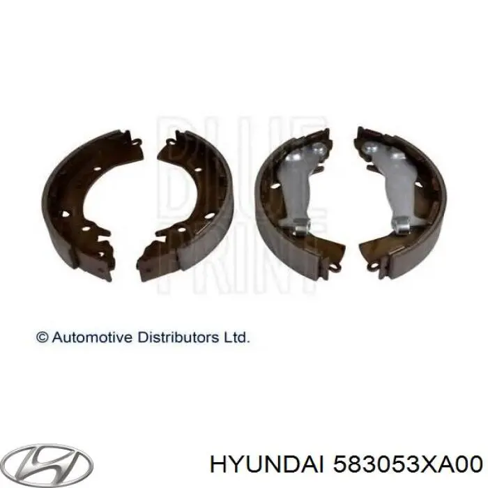 Купить 583053XA00 Hyundai/Kia Задние барабанные тормозные колодки