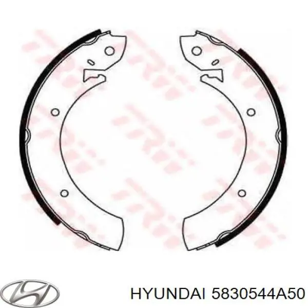 Купить 5830544A50 Hyundai/Kia Задние барабанные тормозные колодки
