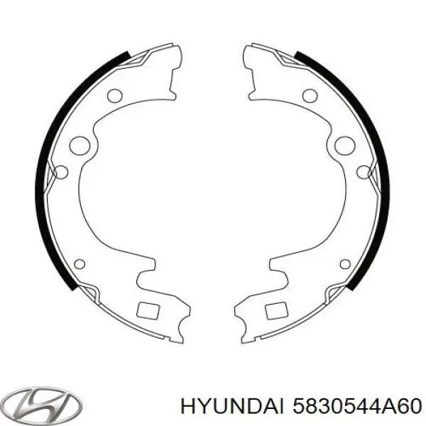 5830544A60 Hyundai/Kia Барабанные тормозные колодки