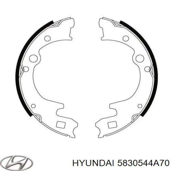 Тормоза рабочие задние ножные и тормозные барабаны Hyundai/Kia 5830544A70 цена, от 31.70 USD