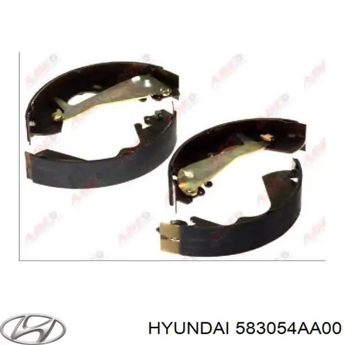 Задние барабанные колодки 583054AA00 Hyundai/Kia