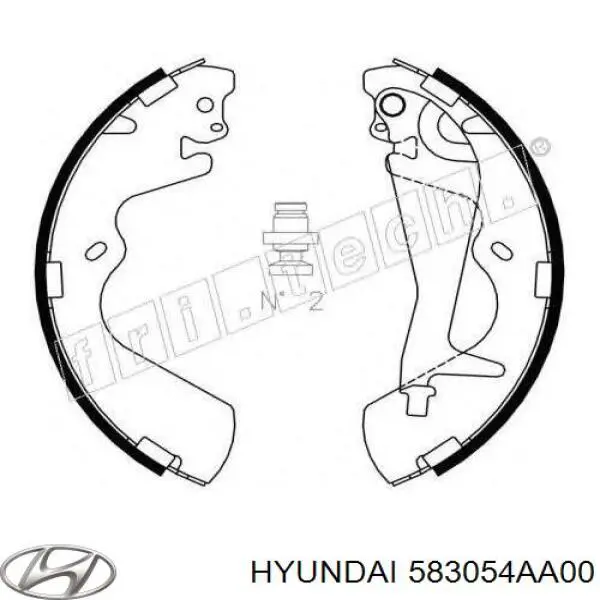 583054AA00 Hyundai/Kia Барабанные тормозные колодки