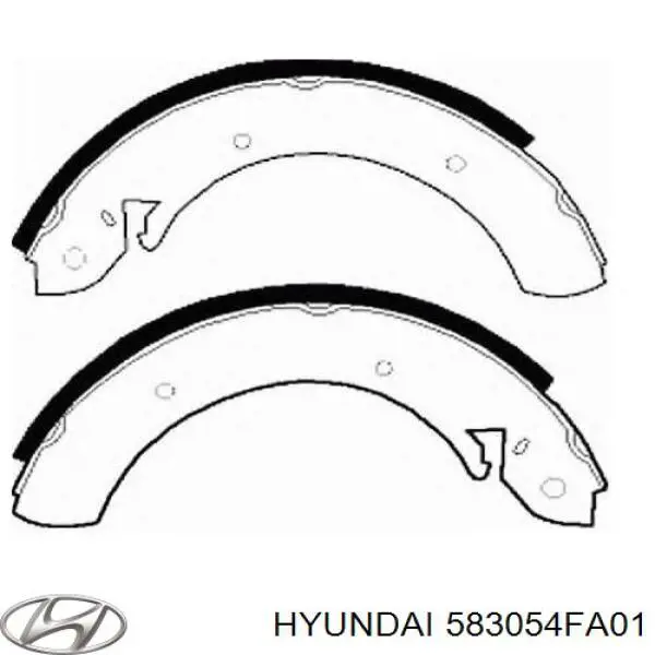 Задние барабанные колодки 583054FA01 Hyundai/Kia