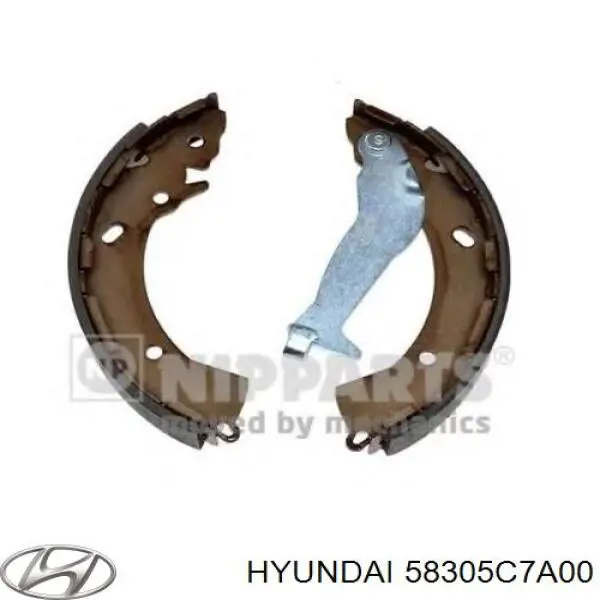 Задние барабанные колодки 58305C7A00 Hyundai/Kia