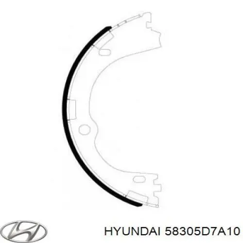 Тормозные колодки стояночного тормоза Hyundai/Kia 58305D7A10 цена, от 83.39 USD