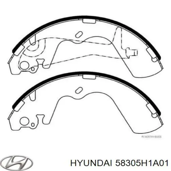 Колодки ручника 58305H1A01 Hyundai/Kia