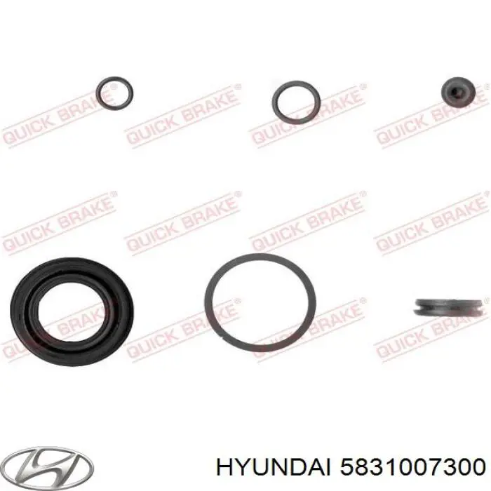 Суппорт задний левый 5831007300 Hyundai/Kia