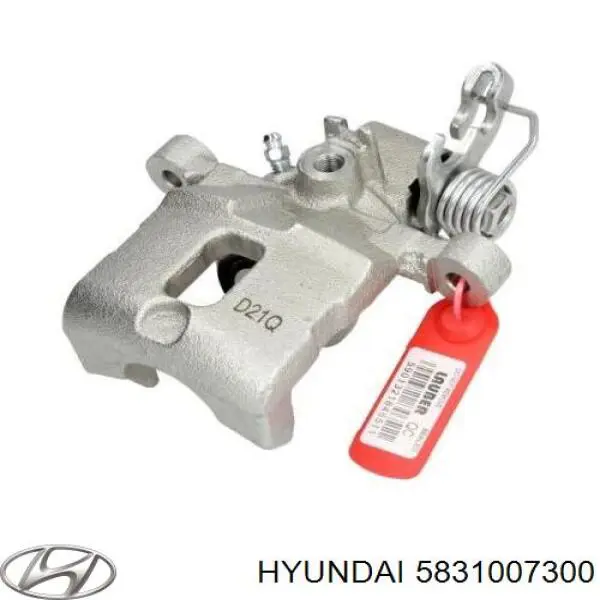Суппорт тормозной левый задний Hyundai/Kia 5831007300