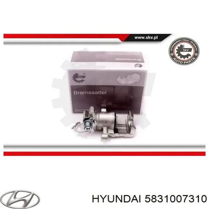 Купить 5831007310 Hyundai/Kia Суппорт задний левый