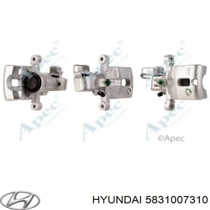 Суппорт тормозной задний левый 5831007310 Hyundai/Kia