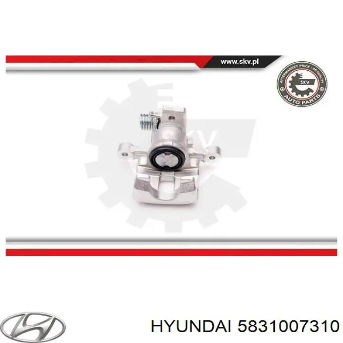 Суппорт задний левый 5831007310 Hyundai/Kia