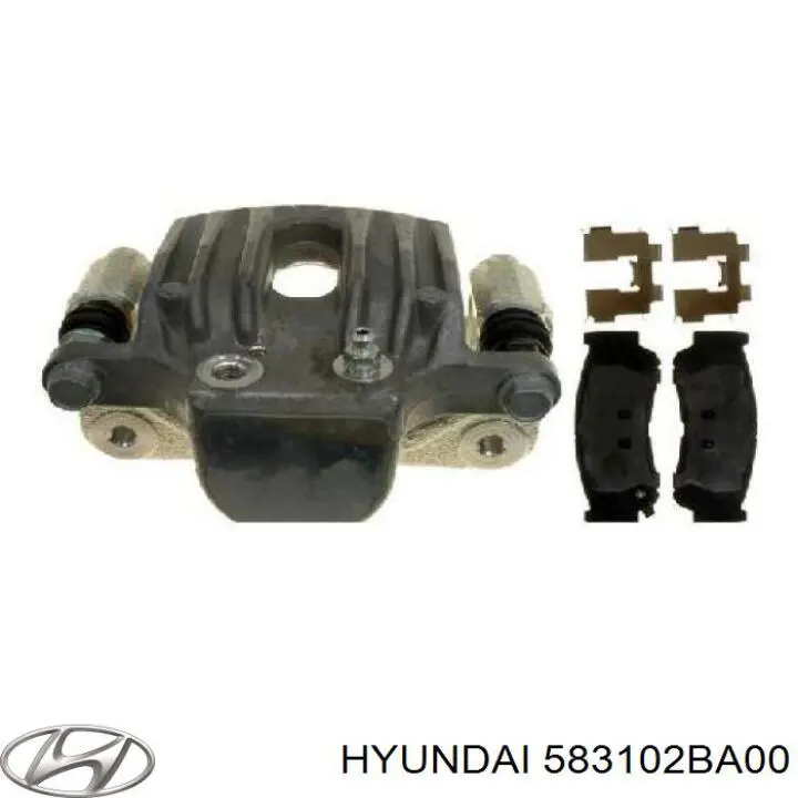 Суппорт тормозной задний левый Hyundai/Kia 583102BA00