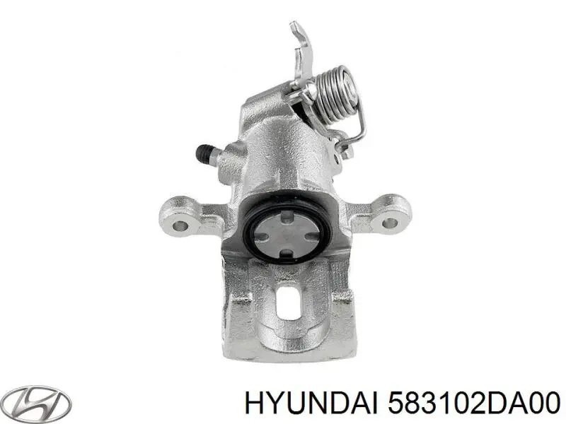Суппорт тормозной задний левый на Hyundai Elantra 