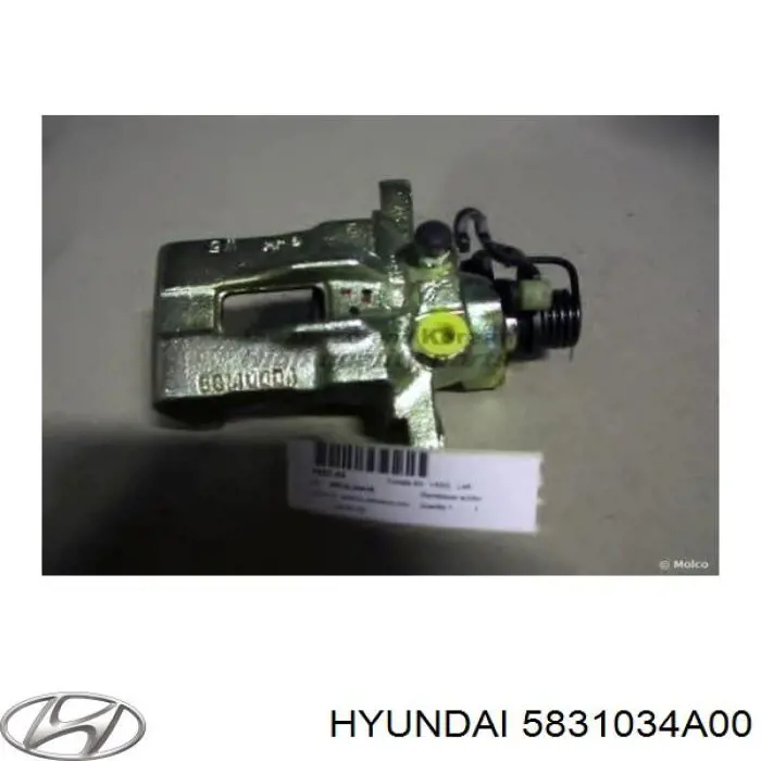 Тормозной суппорт задний левый на Hyundai Sonata III 
