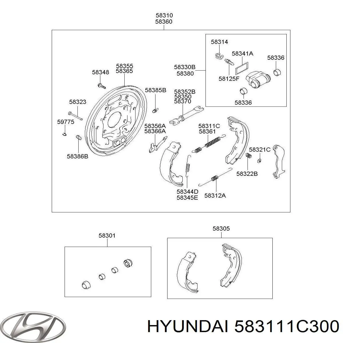  583111C300 Hyundai/Kia