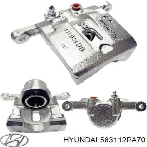 583112PA70 Hyundai/Kia suporte do freio traseiro direito