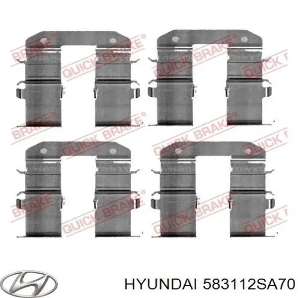 583112SA70 Hyundai/Kia Суппорт тормозной задний правый