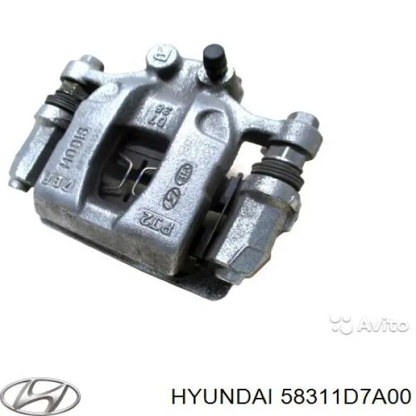  Суппорт тормозной задний правый Hyundai Tucson 3