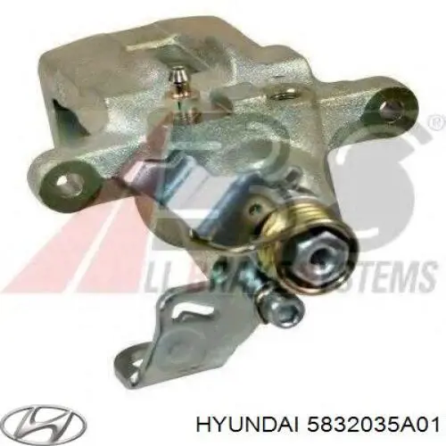 Тормозной суппорт правый задний Hyundai Sonata III седан (1993 - 1998) цена, от 544.79 USD