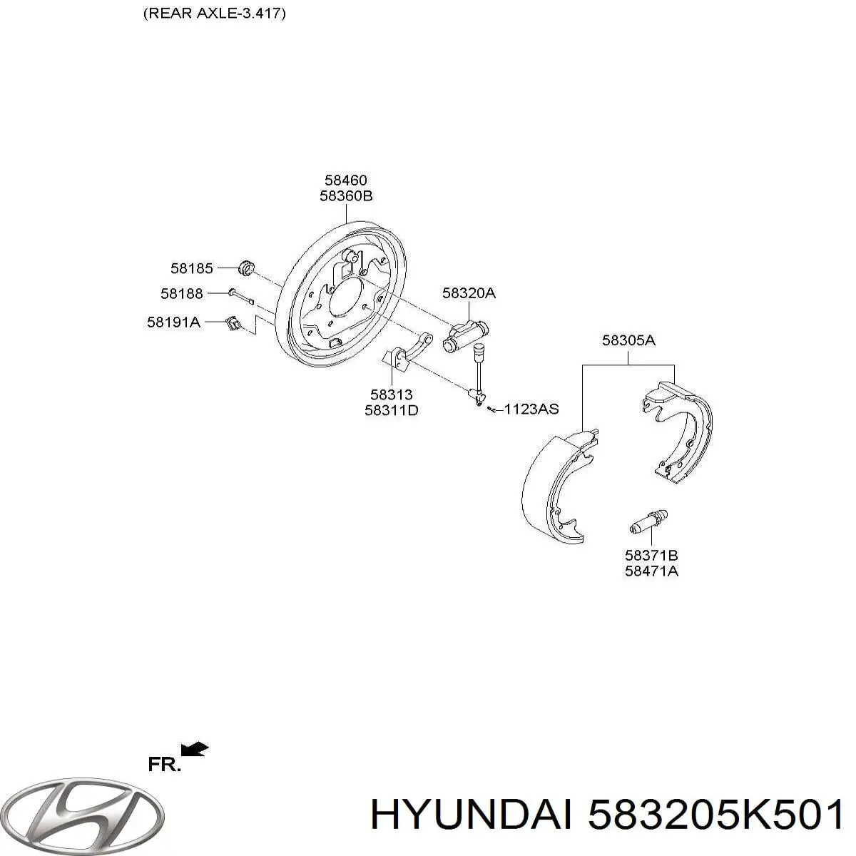 Купить EX583205H601 Mando Цилиндр тормозной колесный