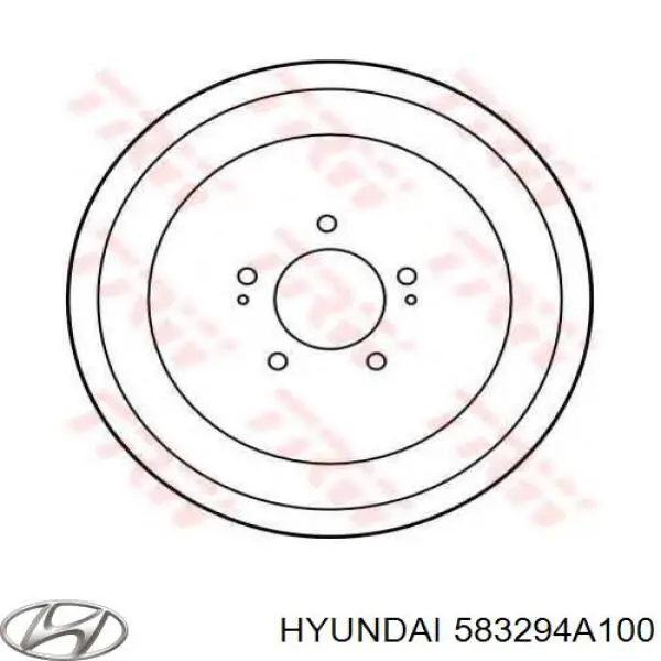 Барабан тормозной задний Hyundai/Kia 583294A100 цена, от 45.29 USD