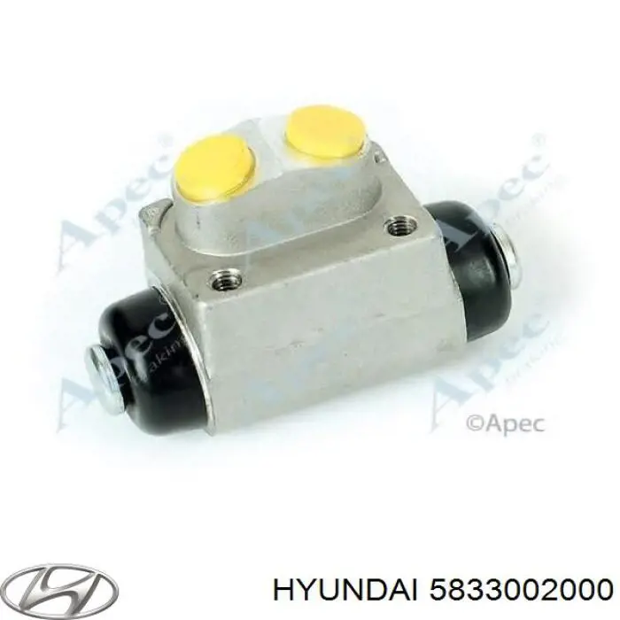Рабочий тормозной цилиндр Hyundai/Kia 5833002000 цена, от 7.70 USD