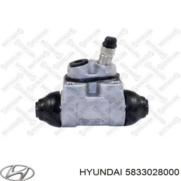Рабочий тормозной цилиндр Hyundai/Kia 5833028000 цена, от 9.62 USD