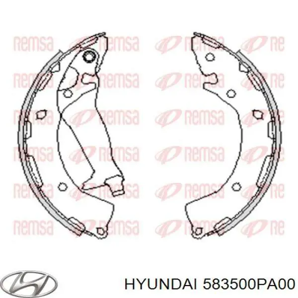 Тормоза рабочие задние ножные и тормозные барабаны Hyundai/Kia 583500PA00 цена, от 24.69 USD