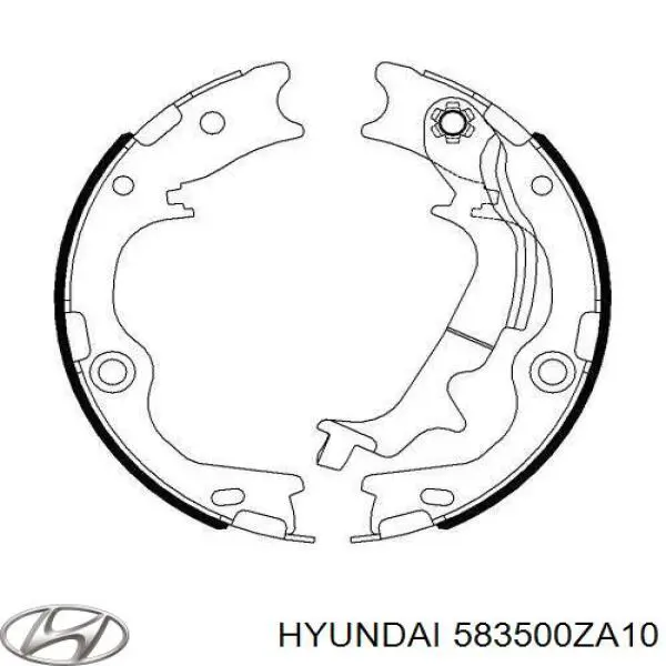 Купить 583500ZA10 Hyundai/Kia Колодки ручника/стояночного тормоза