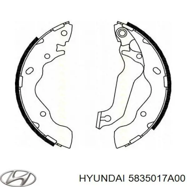 Колодки ручника 5835017A00 Hyundai/Kia