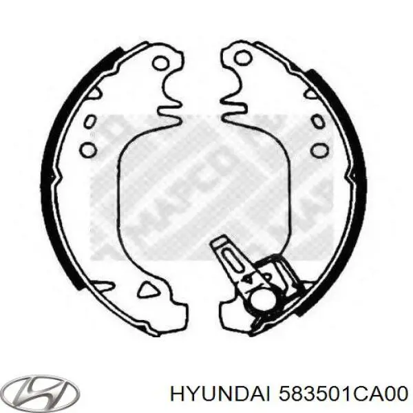 Колодки ручника 583501CA00 Hyundai/Kia