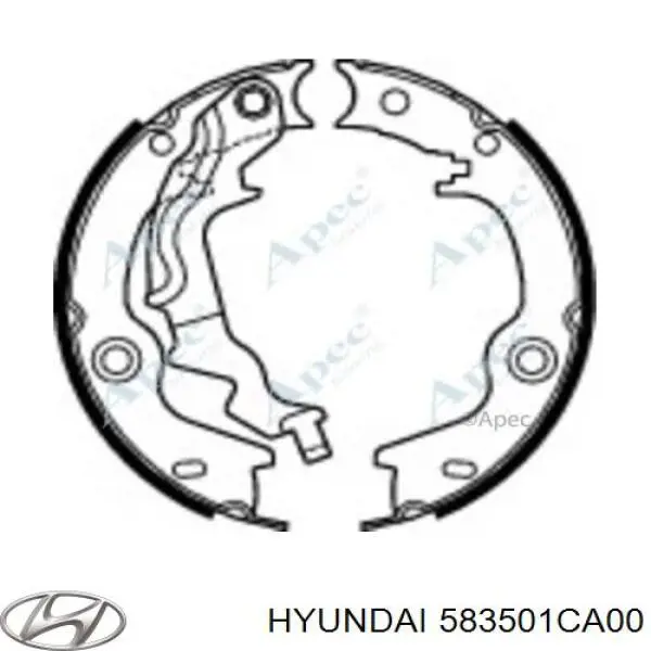 Купить 583501CA00 Hyundai/Kia Колодки ручника/стояночного тормоза