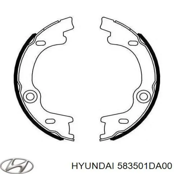 Колодки ручника 583501DA00 Hyundai/Kia