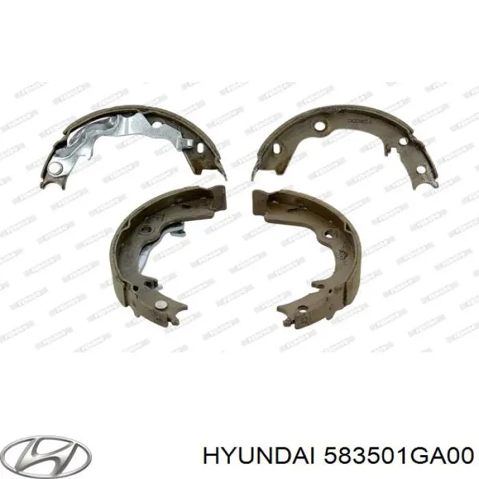 583501GA00 Hyundai/Kia Тормозные колодки ручника