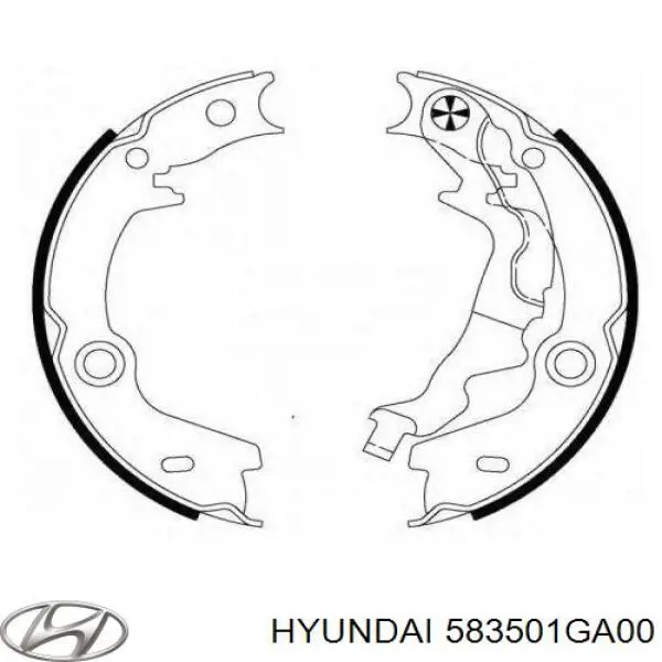 Колодки ручника 583501GA00 Hyundai/Kia