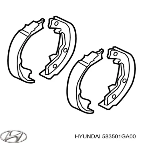 Тормозные колодки стояночного тормоза Hyundai/Kia 583501GA00 цена, от 22.80 USD