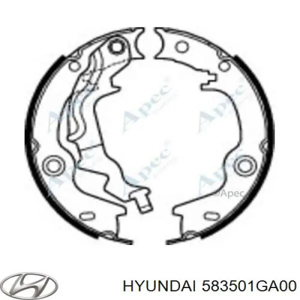 Тормозные колодки стояночного тормоза Hyundai/Kia 583501GA00 цена, от 22.80 USD