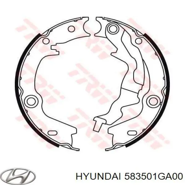 Купить 583501GA00 Hyundai/Kia Колодки ручника/стояночного тормоза
