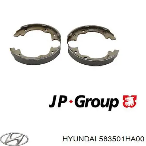 583501HA00 Hyundai/Kia Тормозные колодки ручника