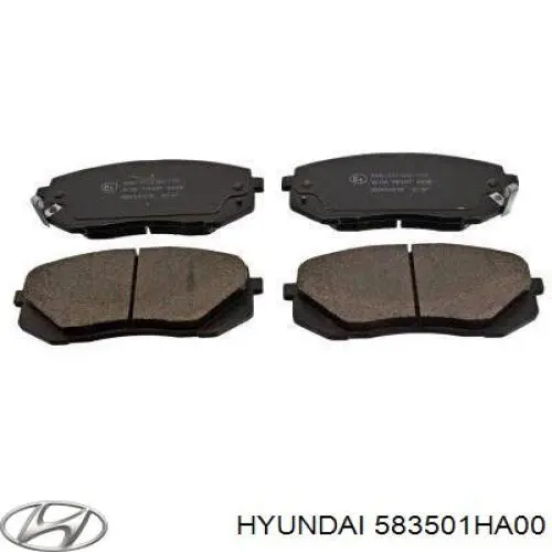 583501HA00 Hyundai/Kia sapatas do freio de estacionamento