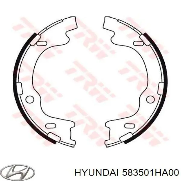 583501HA00 Hyundai/Kia Тормозные колодки ручника