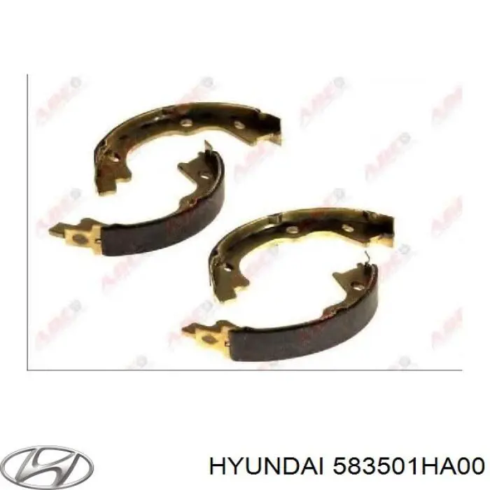 Купить 583501HA00 Hyundai/Kia Колодки ручника/стояночного тормоза