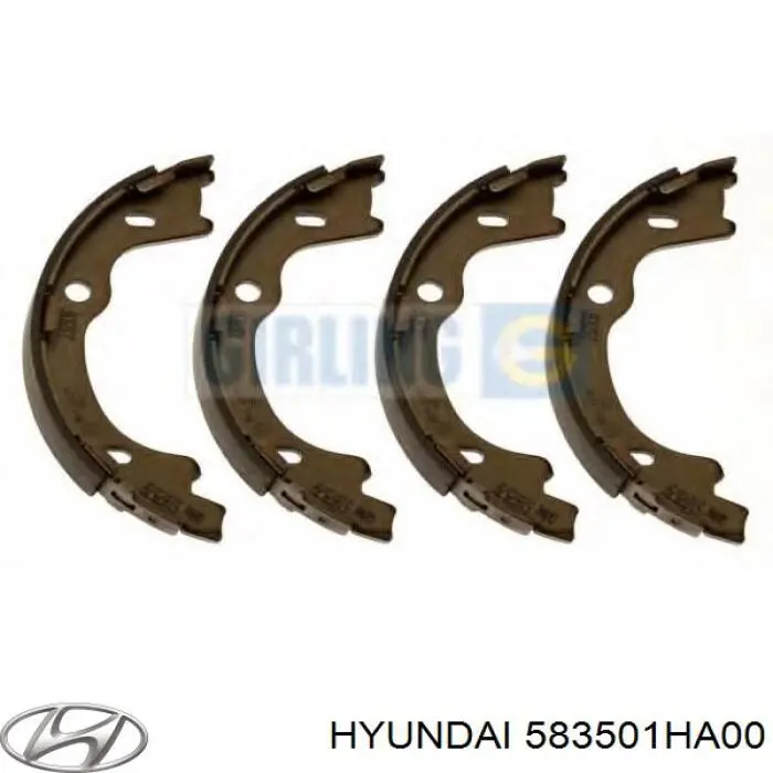 Колодки ручника 583501HA00 Hyundai/Kia