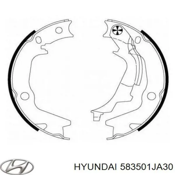 Колодки ручника 583501JA30 Hyundai/Kia